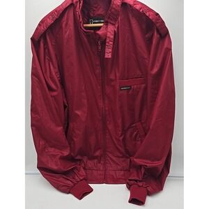 VTG 1980's Members Only Europe Craft Retro Burgundy Cafe Racer Jacket 50